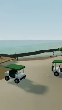 Der Anleger der Insel im Spiel